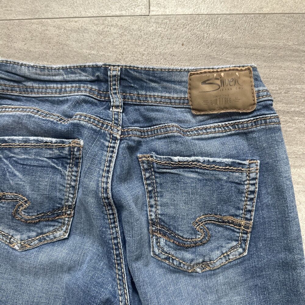 Silver Sam Jeans Women's W25 x L25 Distressed Skinny Leg - Picture 4 of 4